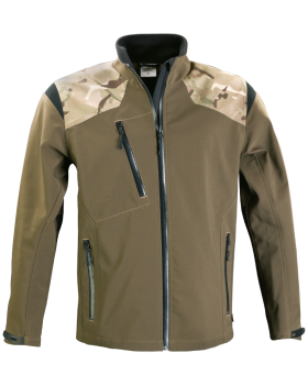 Kurtka Softshell Green Camo - przód