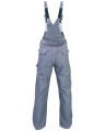 Ogrodniczki PROFI, szaro-białe - tył spodni