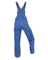 Ogrodniczki PROFI, granatowo-niebieskie - tył spodni