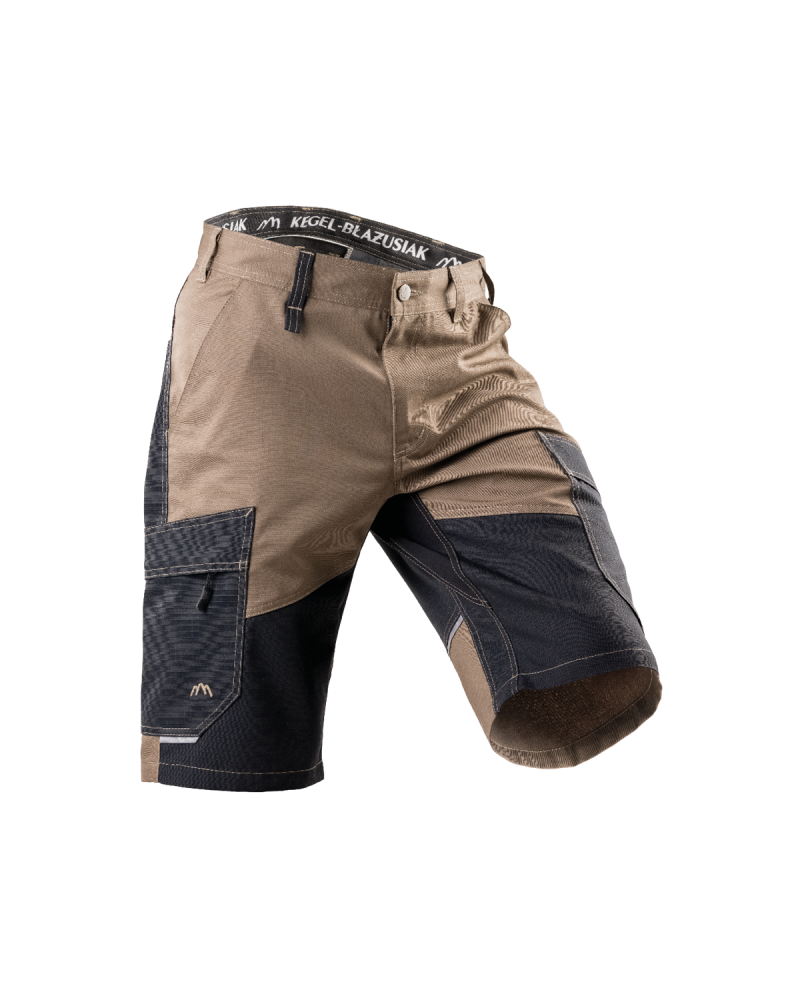 Krótkie spodenki 5506 czarny/brązowy — prawy bok spodenek