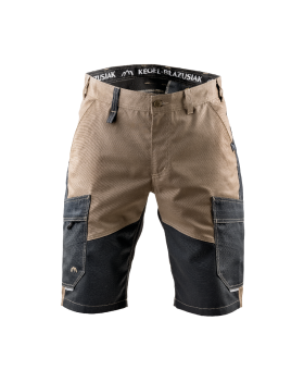 Krótkie spodenki 5506 czarny/brązowy — przód spodenek