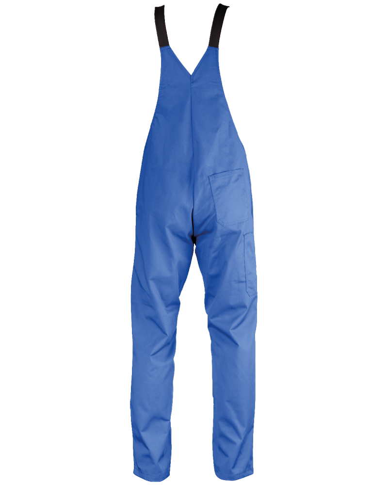 Ogrodniczki classic Kneiter, niebieskie - tył