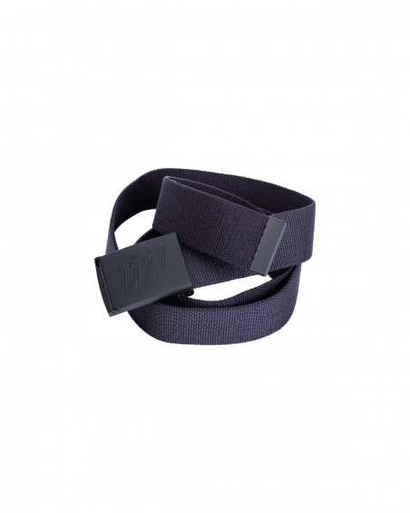 Pasek do spodni ProFlex, szaro-czarny - przód - pasek zwinięty