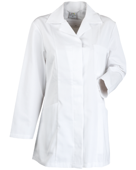Bluza damska Helena, medyczna biała — przód bluzy