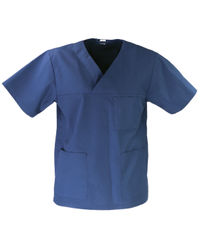 Bluza medyczna unisex, granatowa - przód bluzy