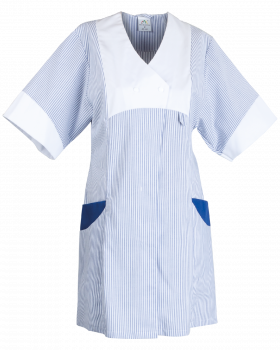 Fartuch roboczy damski 4553 dla sprzątaczek — przód fartucha