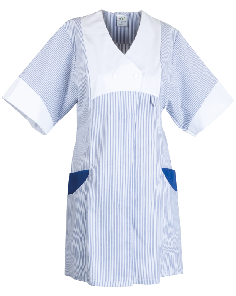 Fartuch roboczy damski 4553 dla sprzątaczek — przód fartucha