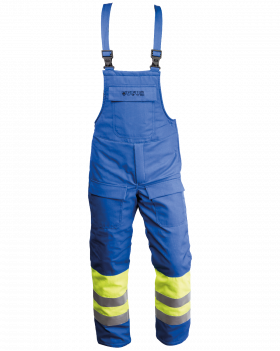Ogrodniczki ocieplane Hi vis multiochronne - przód