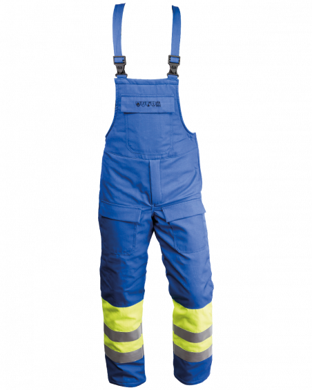 Ogrodniczki ocieplane Hi vis multiochronne - przód