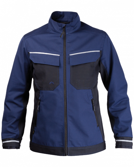 Bluza 3506 z odblaskami (Granatowy/Czarny) - przód bluzy