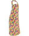 Fartuch przedni 4454 z nadrukiem (owoce) - z prawego boku