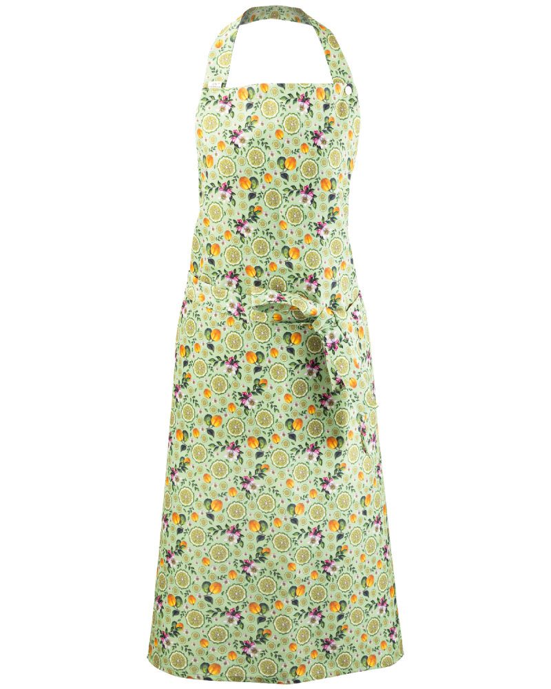 Fartuch przedni 4454 z nadrukiem (limonki) - z tyłu